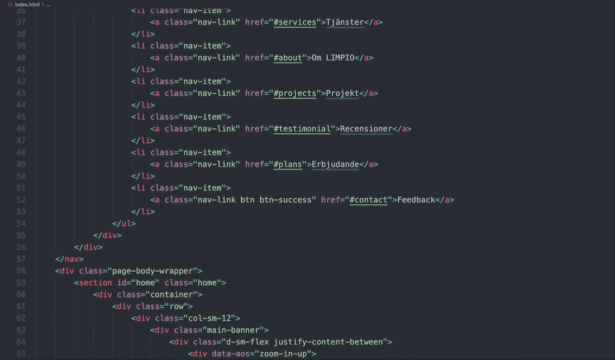 LIMPIA - HTML